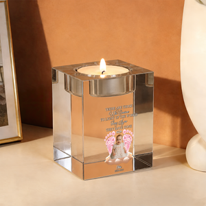 I Am Always With You Baby Loss Personalized Crystal Candle Holder