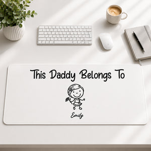Dad I Love You - Father Gifts - Self Gift - Personalized Desk Mat