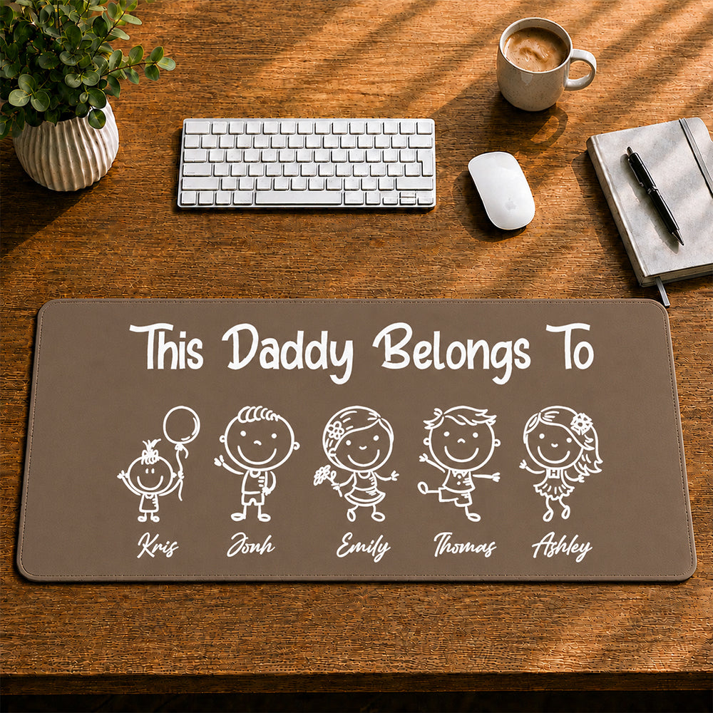 Dad I Love You - Father Gifts - Self Gift - Personalized Desk Mat