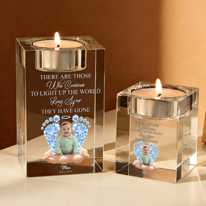 I Am Always With You Baby Loss Personalized Crystal Candle Holder