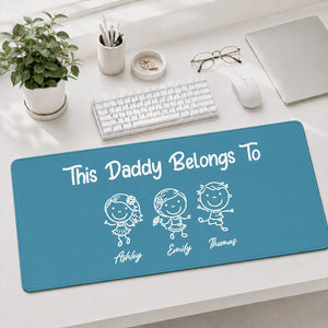 Dad I Love You - Father Gifts - Self Gift - Personalized Desk Mat