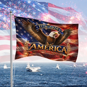 250 Years Birthday America - House Flag United States
