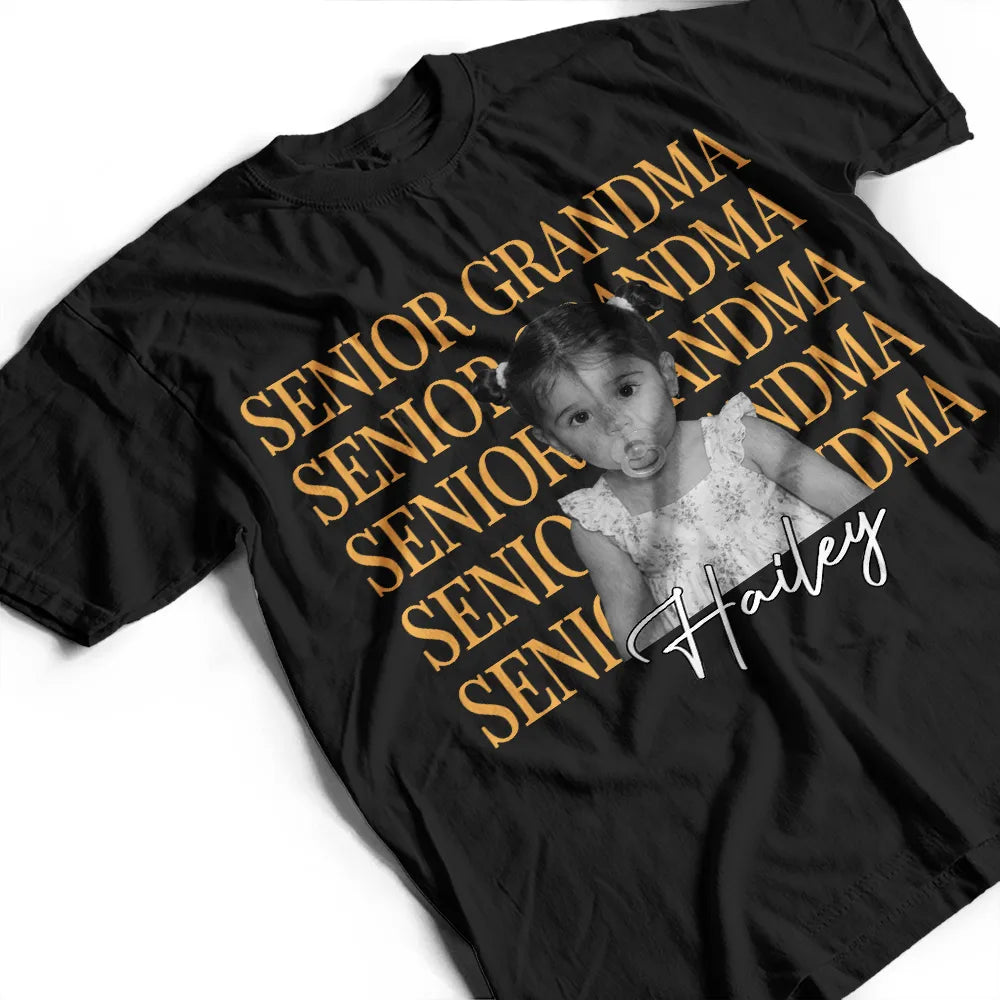 Custom Photo Childhood Senior Mom - Personalized T Shirt