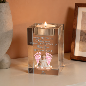 I Am Always With You Baby Loss Personalized Crystal Candle Holder