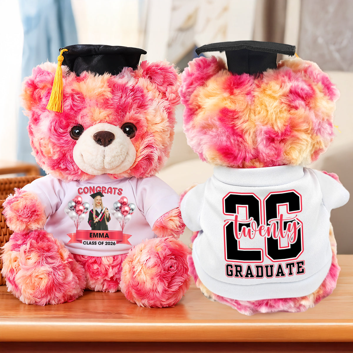 Class Of 2026 Personalized Graduation Teddy Bear MK4-Pink.jpg