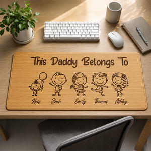 Dad I Love You - Father Gifts - Self Gift - Personalized Desk Mat