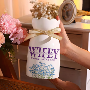 We Love You Mom - Personalized Flower Vase