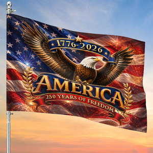 250 Years Birthday America - House Flag United States