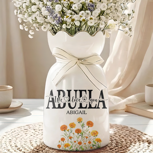We Love You Mom - Personalized Flower Vase