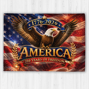 250 Years Birthday America - House Flag United States