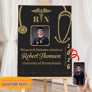Graduation Nurse Photo Personalized Welcome Sign Party MKADS2_4b36d038-4c6d-459b-bc36-499a45e1d391.png