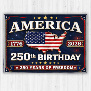 250 Years Birthday America - House Flag United States