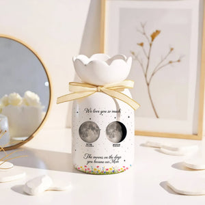 The Days You Became Our Mom Ribbon Tie Flower Vase