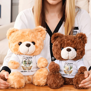 Those We Love Don't Go Away - In My Heart Teddy Bear - Memorial Gift - Personalized Plush Bear