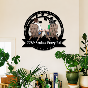 Our Family Address - Personalized Custom Shaped Metal Sign