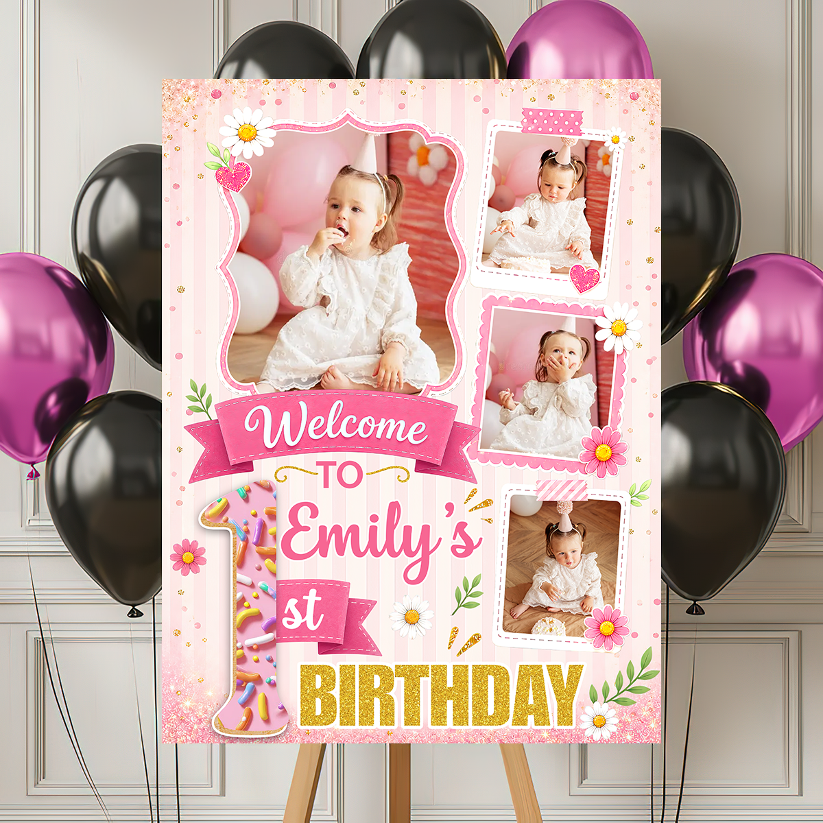 Birthday Welcome Party Sign With Photo - Custom Name & Photo Law Sign - Birthday Party Sign MOCKUP-1_6ad1128f-bdd7-4410-8225-0a0890a95fab.png