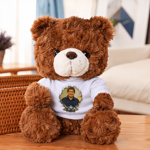 Mine Changed Forever Memorial Teddy Bear - Memorial Gift - Personalized Plush Bear