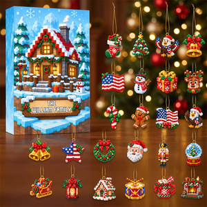 Our Family Chibi Advent Calendar 2026 - 24 Day Spirits Countdown, Acrylic Charms Blind Box - Gift For Family