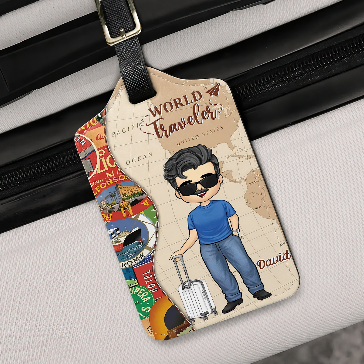 And So The Adventure Begins - Personalized Luggage Tag - Gift For Travel Lovers