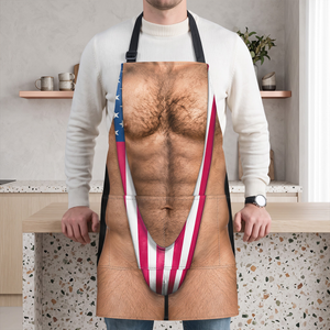 Funny 3D Hairy Body BBQ - Personalized Apron