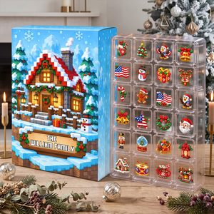 Our Family Chibi Advent Calendar 2026 - 24 Day Spirits Countdown, Acrylic Charms Blind Box - Gift For Family