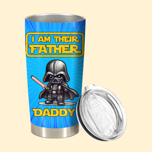 Personalized Coffee Tumbler - I Am Their Father - Personalized Tumbler Gift For Dad, Father's Day, Birthday, Anniversary