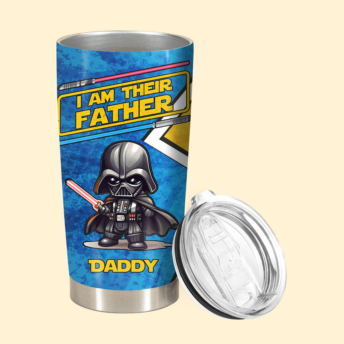 Personalized Tumbler Cups - I Am Their Father - Personalized Tumbler Gift For Dad, Father's Day, Birthday, Anniversary