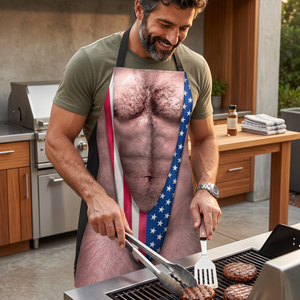 Funny 3D Hairy Body BBQ - Personalized Apron