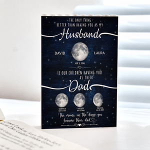 The Only Thing Better Custom Moon Phase by Date - Personalized Shaped Building Brick Blocks