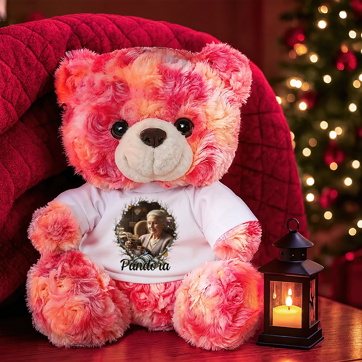 Mine Changed Forever Memorial Teddy Bear - Memorial Gift - Personalized Plush Bear