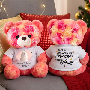 Forever Loved Pet Loss Teddy Bear - Dog Memorial Gift - Personalized Plush Bear