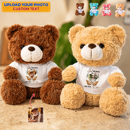 Those We Love Don't Go Away - In My Heart Teddy Bear - Memorial Gift - Personalized Plush Bear
