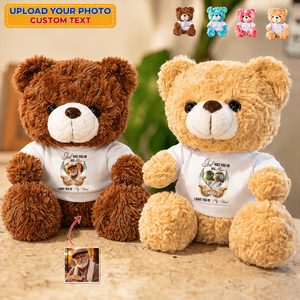 Those We Love Don't Go Away - In My Heart Teddy Bear - Memorial Gift - Personalized Plush Bear