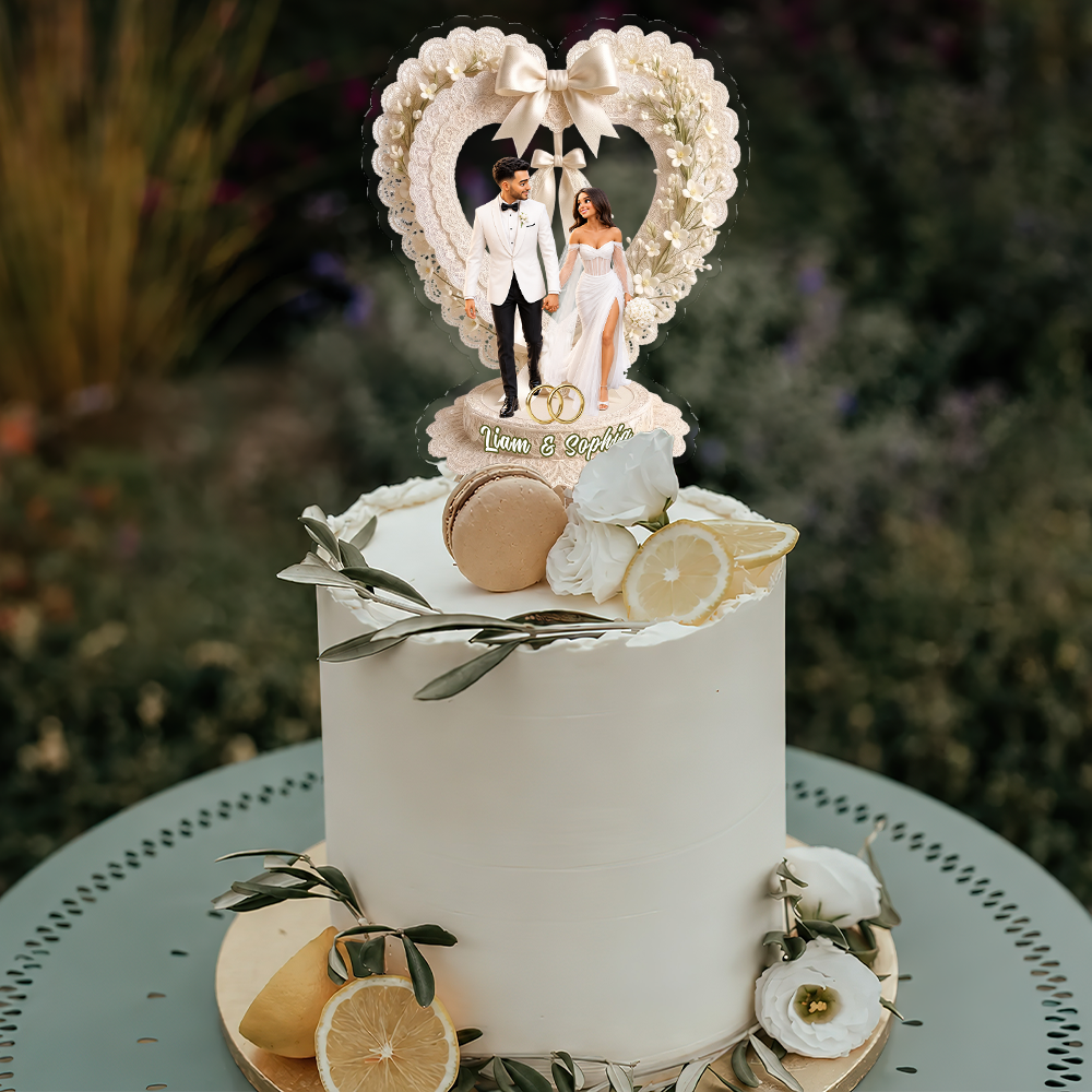 Custom Wedding Party Face Cupcake Toppers, Wedding Decorations