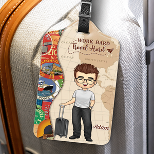And So The Adventure Begins - Personalized Luggage Tag - Gift For Travel Lovers