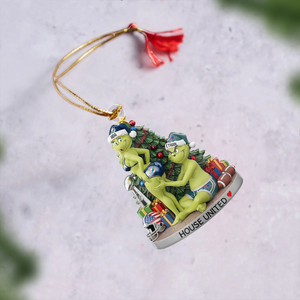 House Divided Football Ornament - Personalized Christmas Gifts For Couple