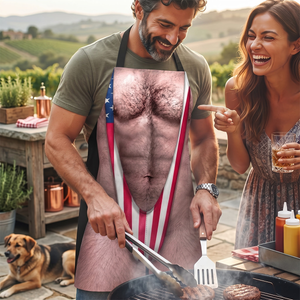 Funny 3D Hairy Body BBQ - Personalized Apron