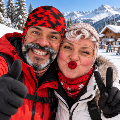Funny Goofies Go Skiing - Personalized Ski Mask