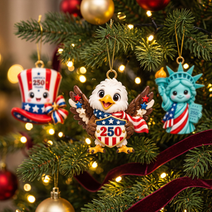 250 USA Chibi Advent Calendar 2026 - 24 Day Spirits Countdown, Acrylic Charms Blind Box - Gift For Family