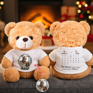 Mine Changed Forever Memorial Teddy Bear - Memorial Gift - Personalized Plush Bear