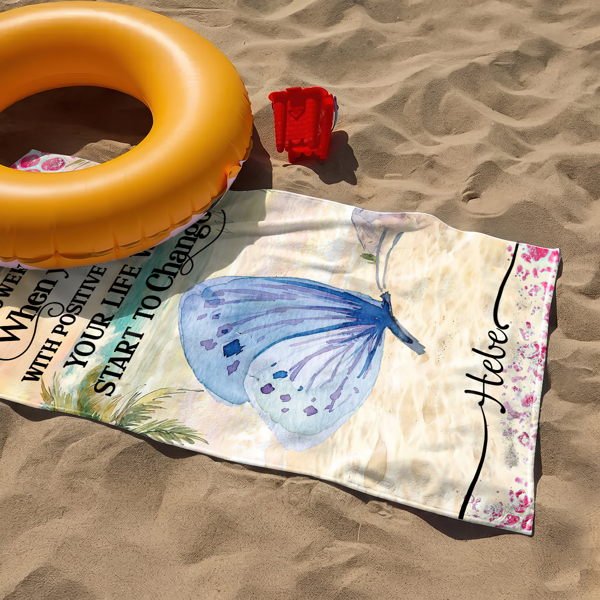 Your Mind Is A Powerful Thing - Personalized Beach Towel