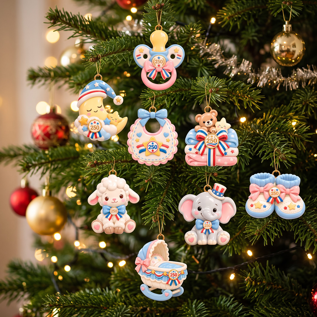 Baby's First Christmas Advent Calendar 2026 - 24 Day Spirits Countdown, Acrylic Charms Blind Box - Gift For Family
