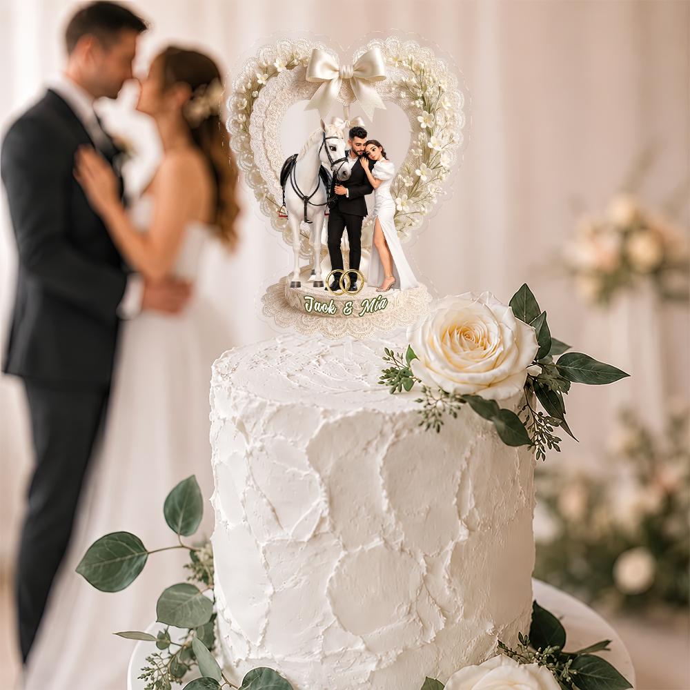 Custom Wedding Party Face Cupcake Toppers, Wedding Decorations