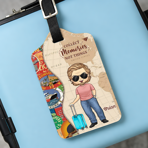 And So The Adventure Begins - Personalized Luggage Tag - Gift For Travel Lovers