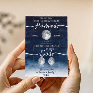 The Only Thing Better Custom Moon Phase by Date - Personalized Shaped Building Brick Blocks