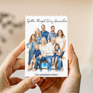 Custom Photo Daddy Dream Team - Personalized Shaped Building Brick Blocks