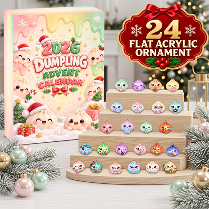 Sweet Little Dumpling This Season Advent Calendar 2026 - 24 Day Spirits Countdown, Acrylic Charms Blind Box - Gift For Family