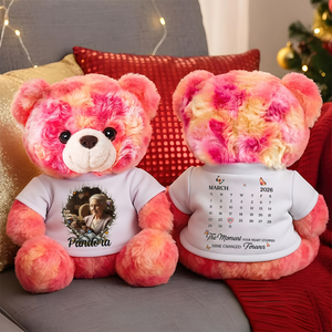 Mine Changed Forever Memorial Teddy Bear - Memorial Gift - Personalized Plush Bear