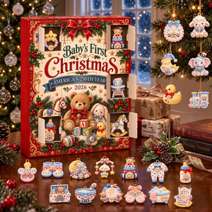 Baby's First Christmas Advent Calendar 2026 - 24 Day Spirits Countdown, Acrylic Charms Blind Box - Gift For Family