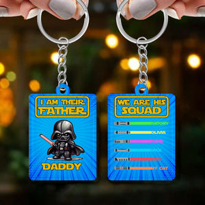 Personalized Keyring - I Am Their Father - Personalized Father's Day Anniversary Birthday Gifts - Personalized Key Chains